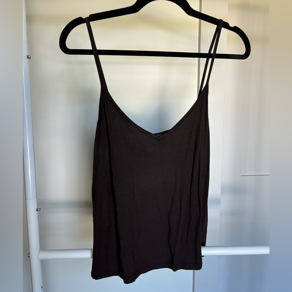 One West Elegant Brown Women's Camisole Top